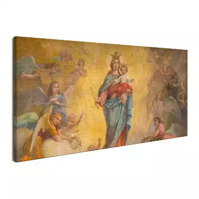 Obraz na płótnie Madonna Maryja Wspomożycielka wśród aniołów