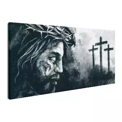 Obraz na płótnie Ukrzyżowanie Jezusa na krzyżu na Kalwarii