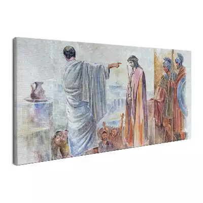 Obraz na płótnie Skazanie Jezusa na śmierć przez Piłata