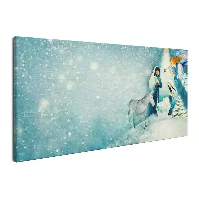 Obraz na płótnie Akwarela Boże Narodzenie