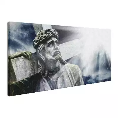 Obraz na płótnie Kamienna statua Jezusa Chrystusa