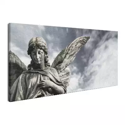 Obraz na płótnie Kamienna statua Anioła Stróża