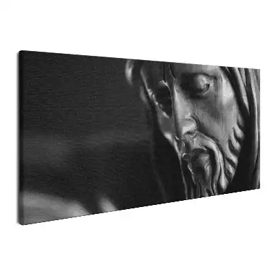 Obraz na płótnie Kamienny posąg twarz Jezusa Chrystusa