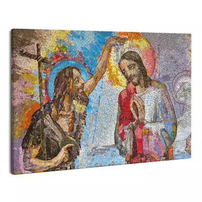 Zdjęcie na płótnie Jan Chrzciciel Chrzest Jezusa