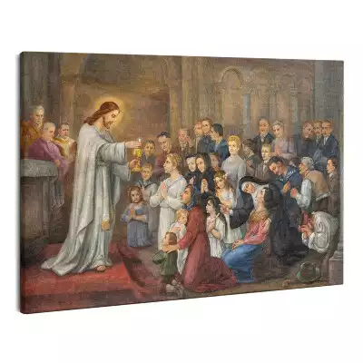 Zdjęcie na płótnie Jezus Eucharystia Komunia