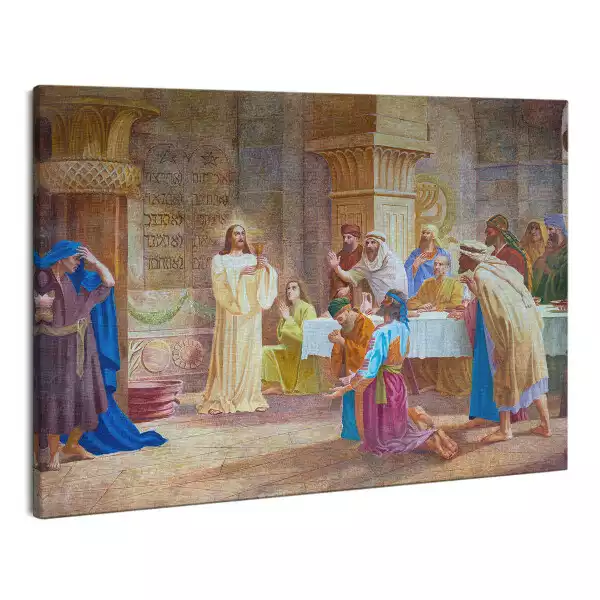 Zdjęcie na płótnie Eucharystia Jezus Malowane