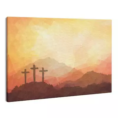 Zdjęcie na płótnie Wielkanoc Krzyż Jezus Religijne