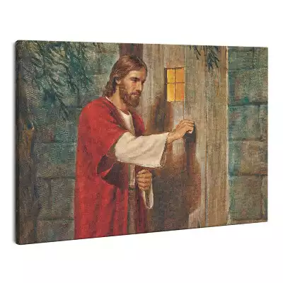 Zdjęcie na płótnie Jezus Pukający do Drzwi