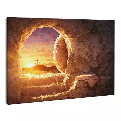Zdjęcie na płótnie Grota Krzyż Odkupienie Bóg