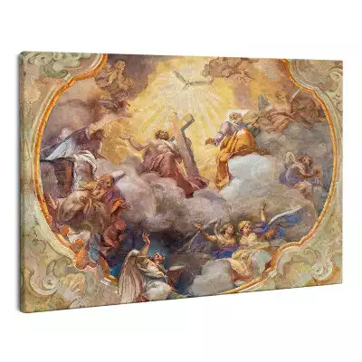 Zdjęcie na płótnie Fresk Chwała Trójcy Świętej Włochy