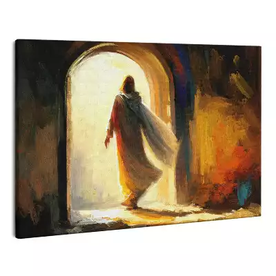 Zdjęcie na płótnie Ilustracja zmartwychwstanie Jezusa Chrystusa