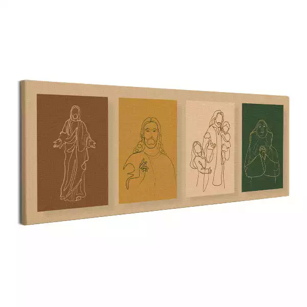 Obraz canvas Linie Jezus Zbawiciel