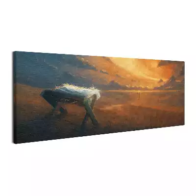 Obraz canvas Żłobek i Gwiazda Betlejemska