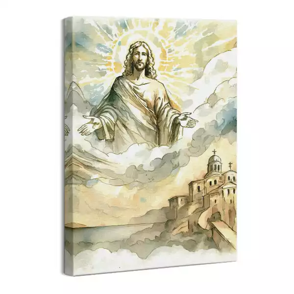 Obraz na płótnie Jezus Mesjasz w Niebie
