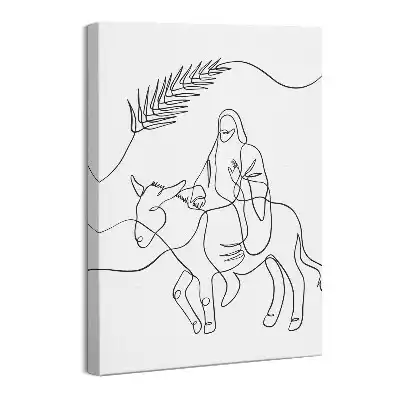 Obraz na płótnie Jezus wjazd do Jerozolimy