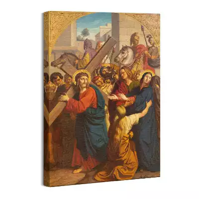 Obraz na płótnie Droga Krzyżowa - Jezus spotyka swoją matkę