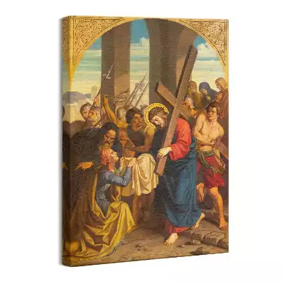 Obraz na płótnie Weronika ociera twarz Jezusa