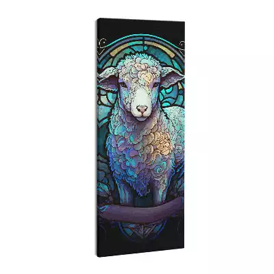 Obraz drukowany na płótnie baranek motyw religijny
