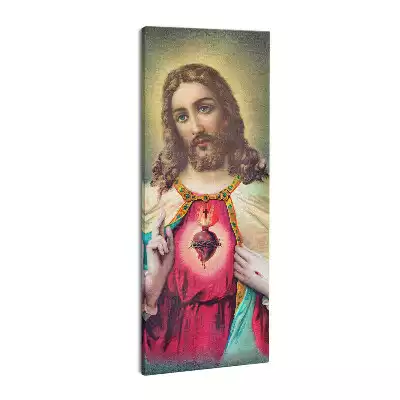 Obraz drukowany na płótnie Serce Jezusa Zbawiciela