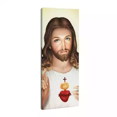 Obraz drukowany na płótnie Serce Miłosierdzie Jezusa