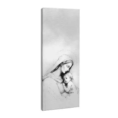 Obraz drukowany na płótnie Maryja z dzieciątkiem Jezus szkic