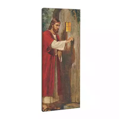 Obraz drukowany na płótnie Jezus Pukający do Drzwi