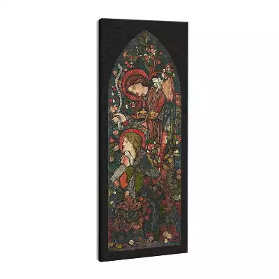 Obraz drukowany na płótnie Malowane okno i Święci