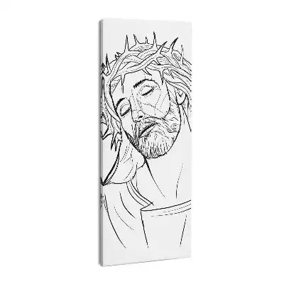 Obraz drukowany na płótnie Rysunek Jezus Chrystus