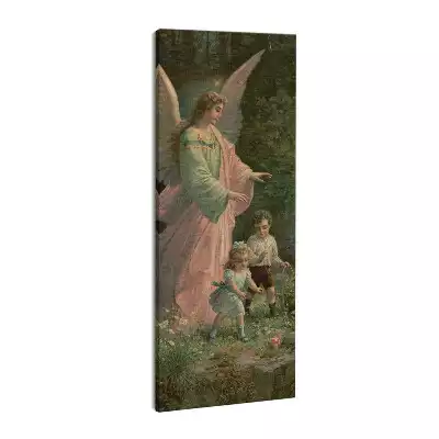 Obraz drukowany na płótnie Pejzaż Anioł Stróż dzieci