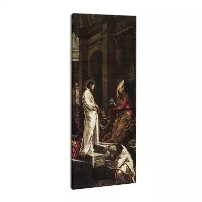 Obraz drukowany na płótnie Jezus przed piłatem