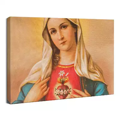 Obraz drukowany na płótnie Serce Maryi Dziewicy