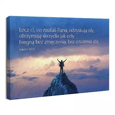 Obraz drukowany na płótnie Cytaty z Pisma Św na Prezent