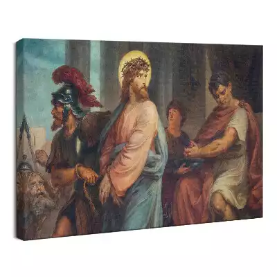 Obraz drukowany na płótnie Jezus Chrystus przed Piłatem