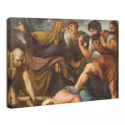 Obraz drukowany na płótnie Jezus Upada Pod Krzyżem Droga