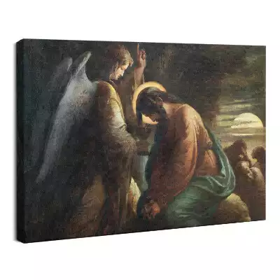 Obraz drukowany na płótnie Jezus modlitwa w ogrodzie