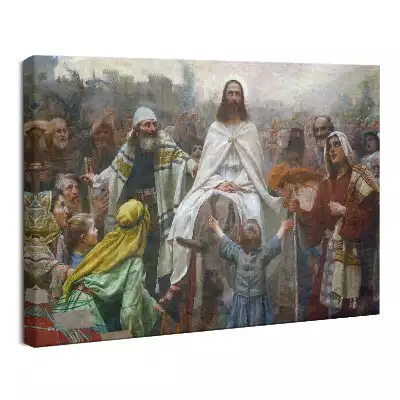 Obraz drukowany na płótnie Jezus Chrystus Niedziela Palmowa