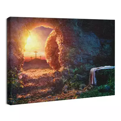 Obraz drukowany na płótnie Grota Zmartwychwstania Jezusa