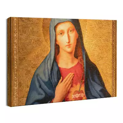 Obraz drukowany na płótnie Serce Maryja Maryi Dziewicy