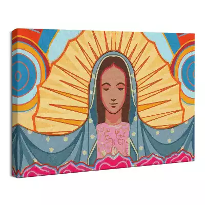 Obraz drukowany na płótnie Ilustracja Matki Boskiej