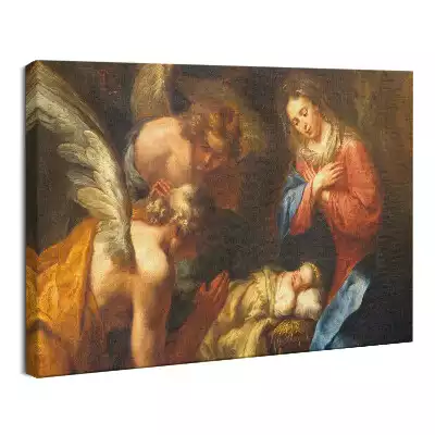 Obraz drukowany na płótnie Boże Narodzenie w stajence