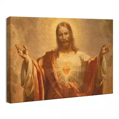 Obraz drukowany na płótnie Serce Jezusa Portret