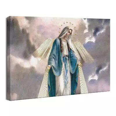 Obraz drukowany na płótnie Święta Maryja Matka Boża w niebie