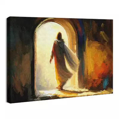 Obraz drukowany na płótnie Ilustracja zmartwychwstanie Jezusa Chrystusa