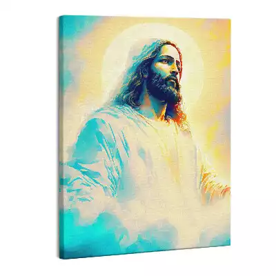 Zdjęcie na płótnie Malowany Katolicki Jezus