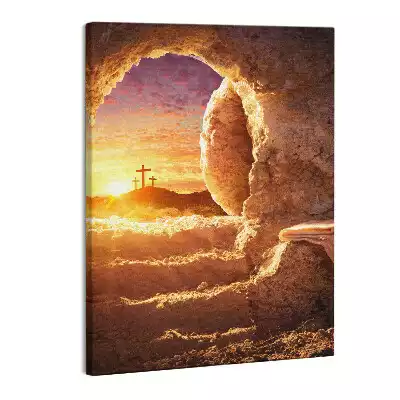 Zdjęcie na płótnie Grota Krzyż Odkupienie Bóg