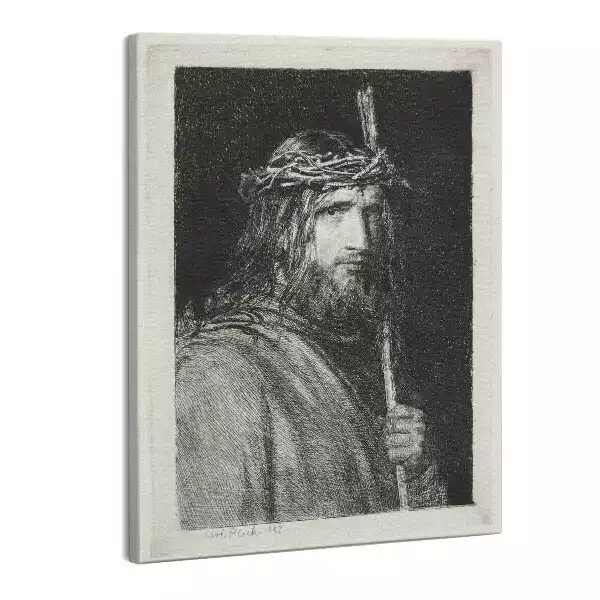 Zdjęcie na płótnie Rycina Jezus Chrystus