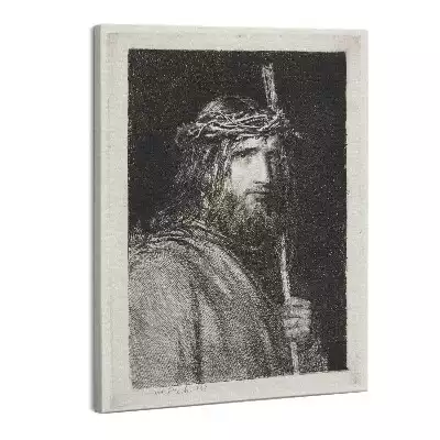 Zdjęcie na płótnie Rycina Jezus Chrystus