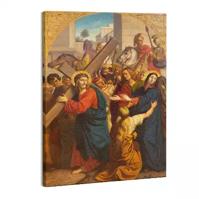 Zdjęcie na płótnie Droga Krzyżowa - Jezus spotyka swoją matkę