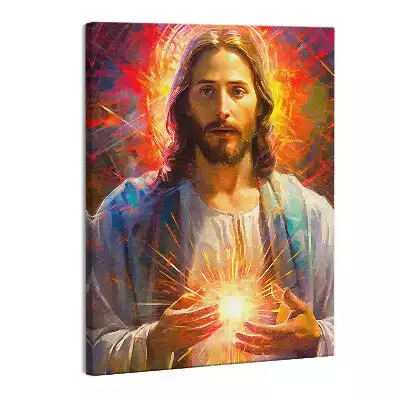Zdjęcie na płótnie Kolorowa Ilustracja Jezusa