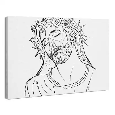 Zdjęcie na płótnie Rysunek Jezus Chrystus
